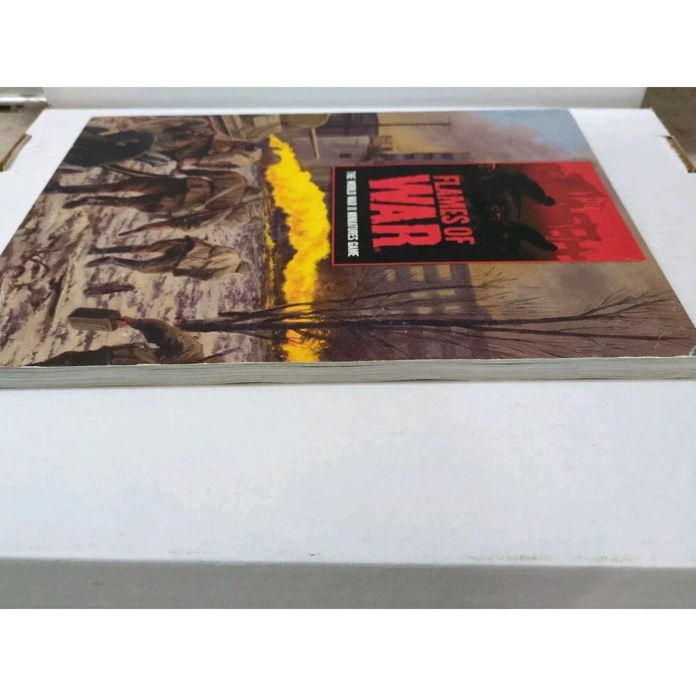 Lot Of (2) Flames Of War World War II Hardcover And Softcover Rulebooks